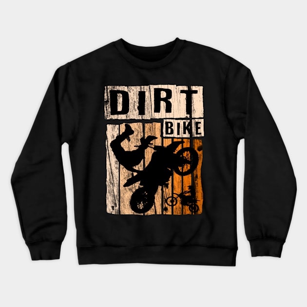 Dirt Bike Rider, Cool Dirt Bike Gift Idea, Dirt Bike Crewneck Sweatshirt by Jakavonis